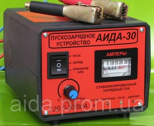 Пускозарядное АИДА-30 12В, заряд до 30А, пуск до 80А, кислотные АКБ ...