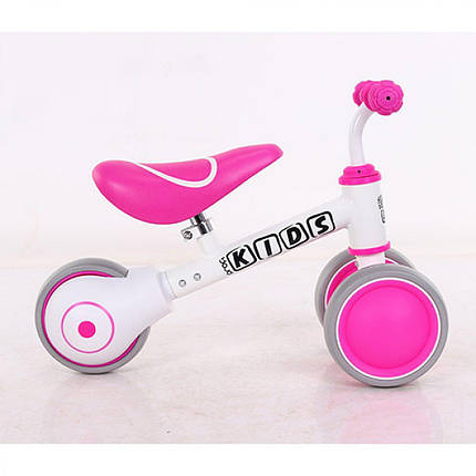 Беговел дитячий PROFI KIDS М 5461-5, біло-рожевий, фото 3