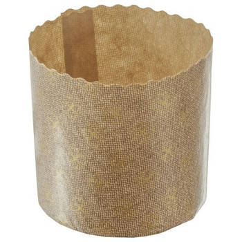 Форма для пасхи паперова, форма для випікання куліча 125х100 мм, 370 грамів (Італія), набір 50 шт.