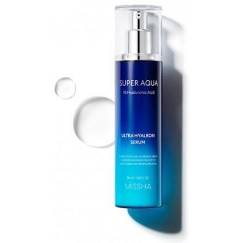 Зволожувальна сироватка з 10 видами гіалуронової кислоти Missha Super Aqua Ultra Hyalron Serum 50 мл