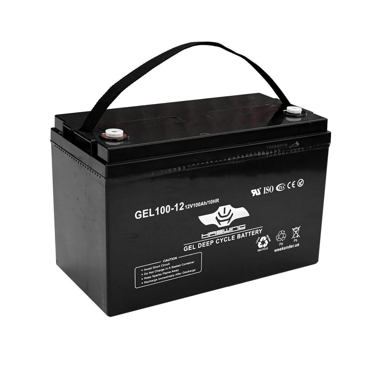 Гелевий акумулятор Haswing 100Ah 12V, 100Ah gel H