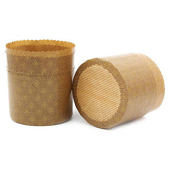 Форма для пасхи паперова, форма для випічки паски 90х90мм, 200- 250 грамів (Італія), набір 50 шт