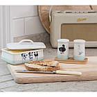 AF Набір солонка/перечниця керамічний на дерев'яній підставці Качка, Гусак, фото 3