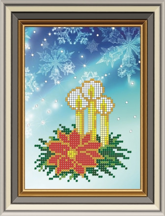 Схема для вишивки бісером Різдвяна листівка. Арт. НР-002, фото 1