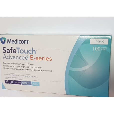 Рукавички оглядові нітрилові "SafeTouch Advanced E-series", Medicom