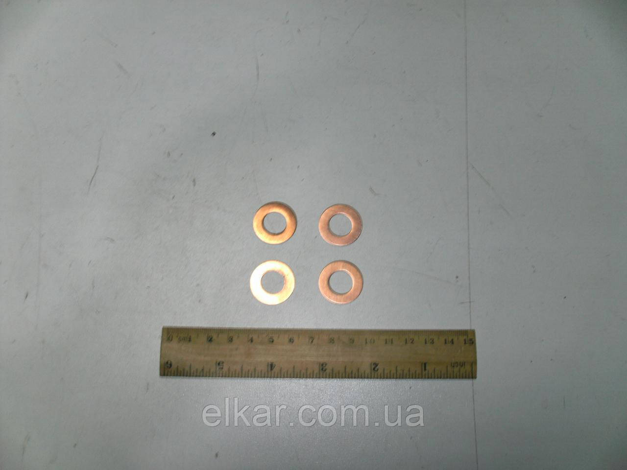Шайба мідна ущільнювальна склянки форсунок   12х23х0,3, фото 1