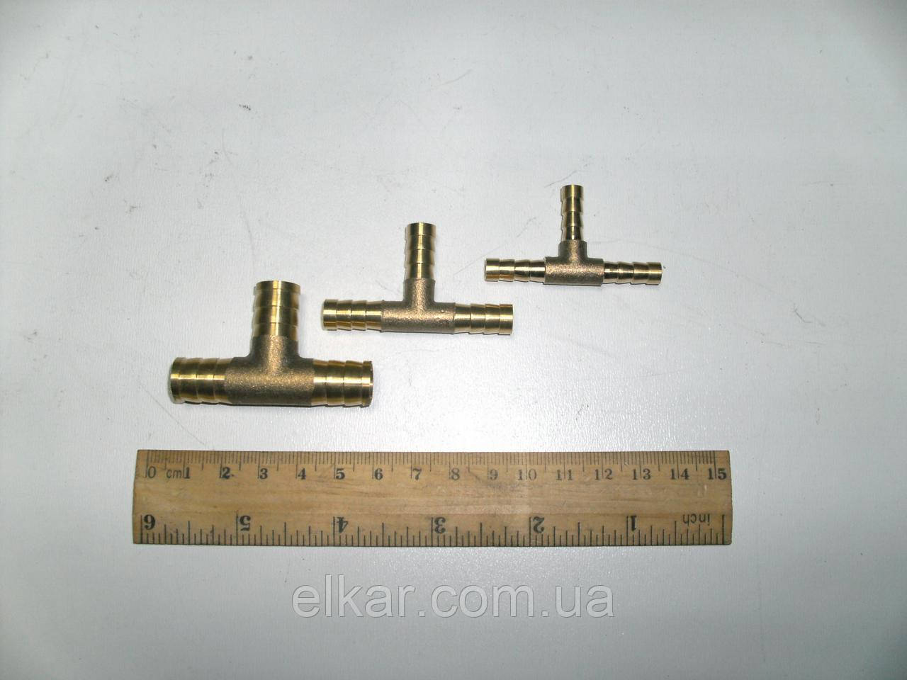 З`єднувач тристоронній для шланга д 8мм, фото 1