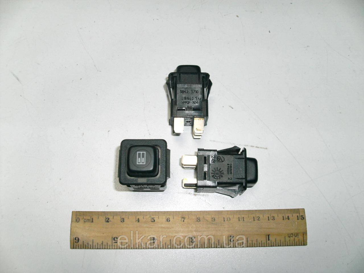 Вимикач відкриття пасажирських дверей зелений 3842.3710-08.46-01М (вир-во "Авар"), фото 1