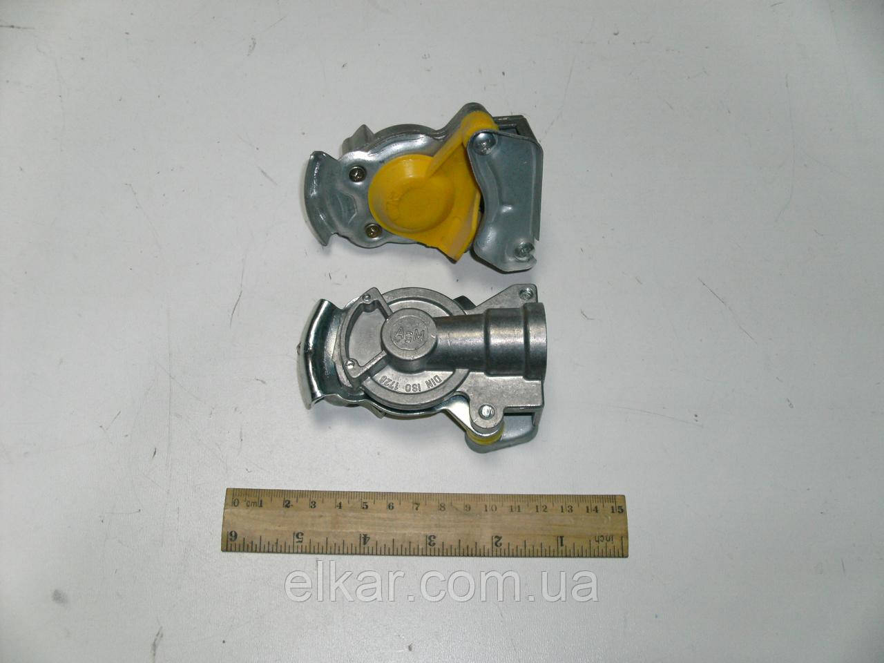 Головка з'єднувальна ПАЛМ автоматична (жовта)   11.3521411 Туреччина, фото 1