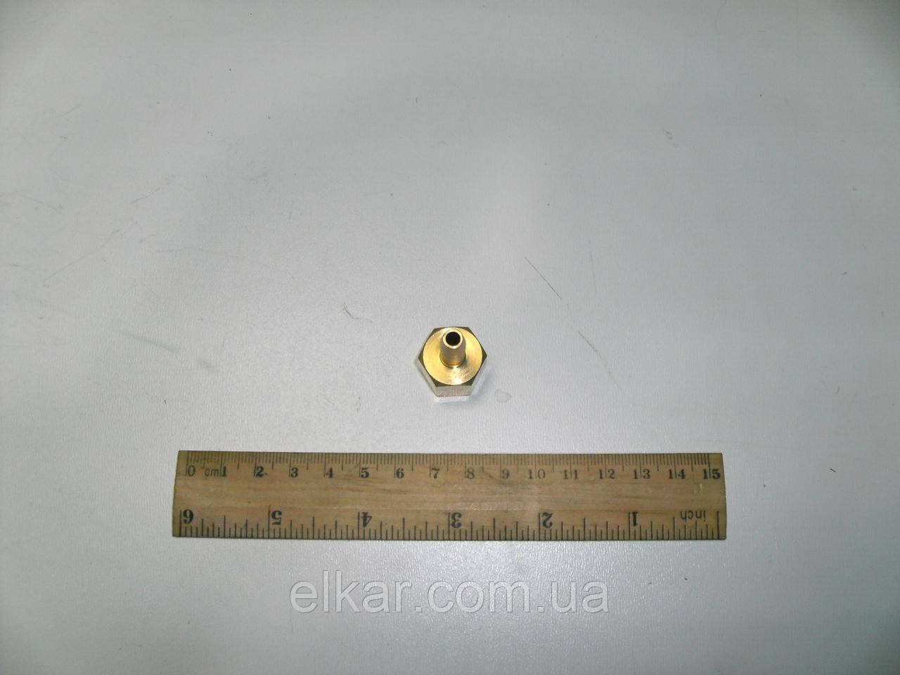 Фітинг латунний з внутр. різьб. 1/4" прямого типу "ёлочка" CHF P-59-7