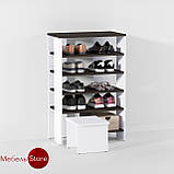 Тумба для взуття з табуреткою, взуттєва полка G0078, фото 9