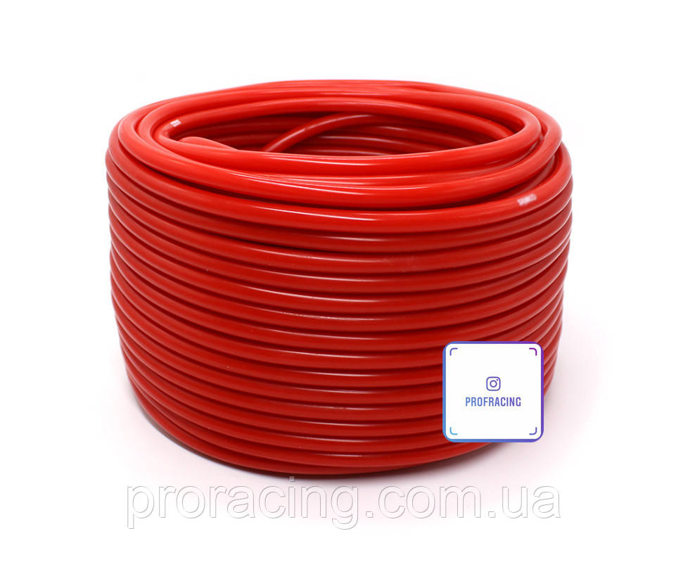 Вакуумный силиконовый шланг Samco 4мм красный - фото 1 - id-p1152603319