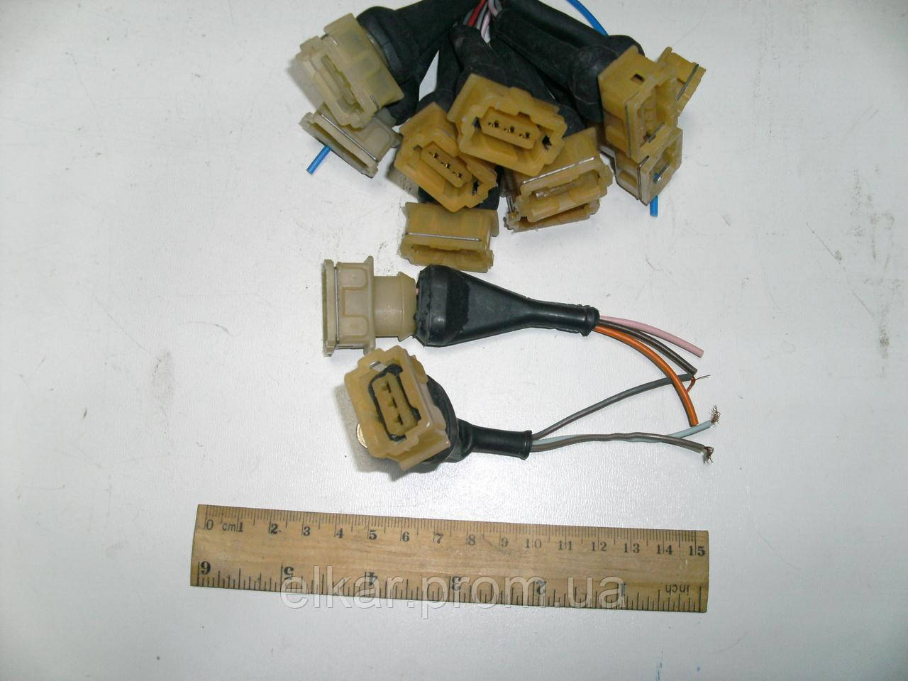 Роз'єм штекерний 3 проводний (фара МТЗ ФГ308, датчик "ХОЛА"), фото 1