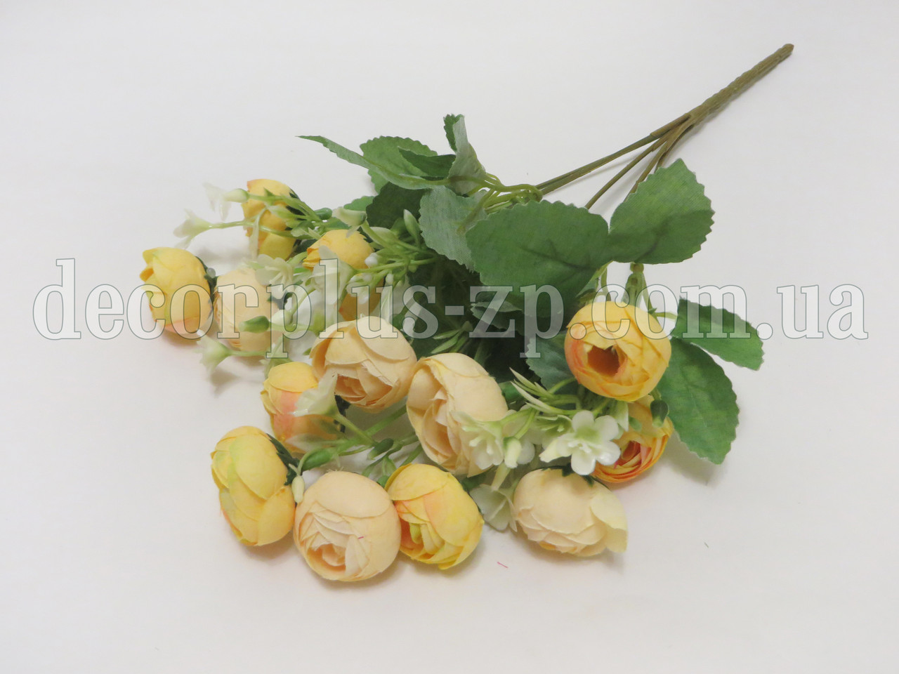Букет ранункулюсів із добавкою, світло-жовтий, фото 1