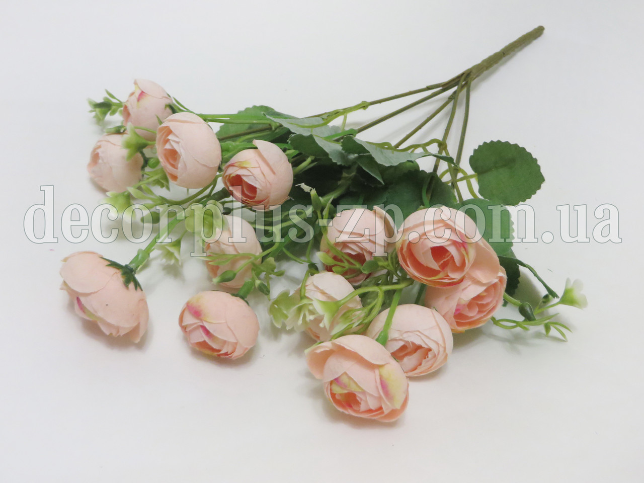 Букет ранункулюсів із добавкою, персиковий, фото 1
