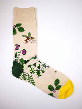 Жіночі демісезонні шкарпетки з принтом "Растіння"