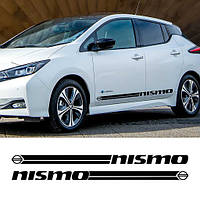 Виниловые наклейки на авто " Полосы Nissan Nismo " 10х160 см х 2 шт