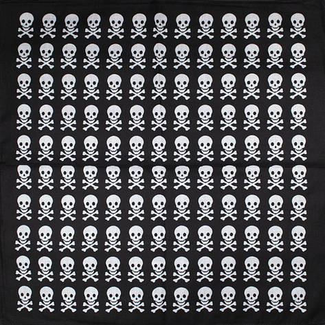 Бандана BAN-060 Skulls Чорна, фото 1