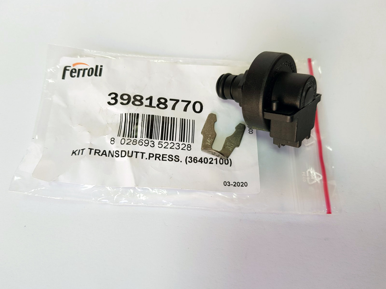 Датчик тиску на газовий котел Ferroli Divatop, Divatop H, Divatop micro 39818770 36402100