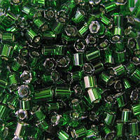 Бісер Чехія Preciosa Рубка прозорий блискучий 866 / 57120 розмір 10 Зелений Упаковка 5 грам