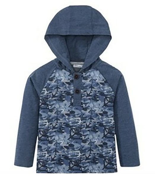 D1-00082, Лонгслів, реглан Lupilu, футболка з довгими рукавами 110/116 (4-6 років), для хлопчиків, синій, фото 1