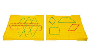 Математичний планшет.Геоборд базовий  Пластик + 20 резинок Ціна за 1 шт