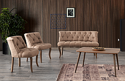 Набір м'яких меблів для готельців (софа, 2 крісла, столик журнальний), Mobilgen, Туреччина