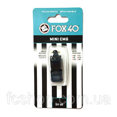 Свисток FOX 40 Official Original Whistle Mini CMG 9400-0008, Чорний, Розмір (EU) — 1SIZE