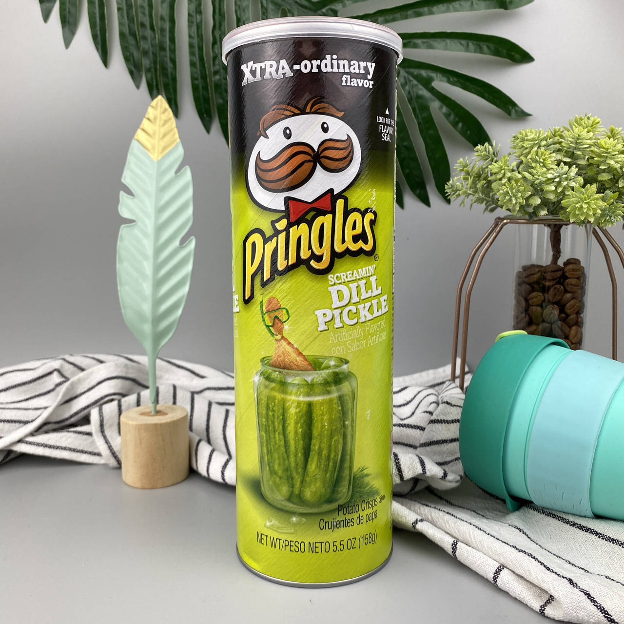 

Чипсы Принглс Маринованные огурчики Pringles Screamin' Dill Pickle 158 г