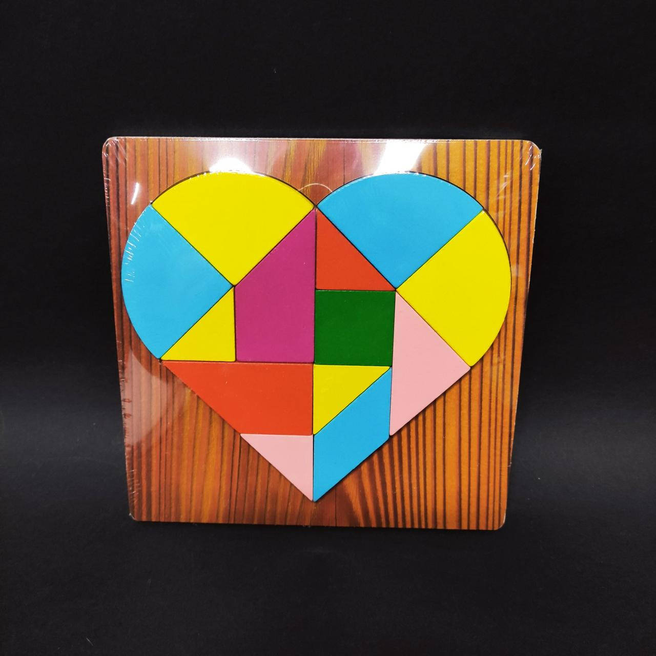 

Деревянная рамка-вкладыш, головоломка Сердце MD 2706