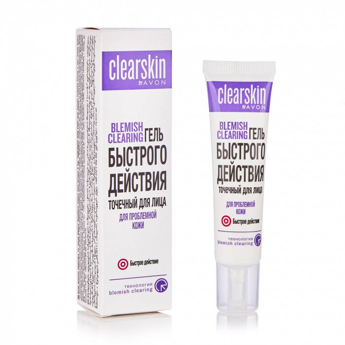 

Точечный гель для лица быстрого действия "Для проблемной кожи" Clearskin Avon