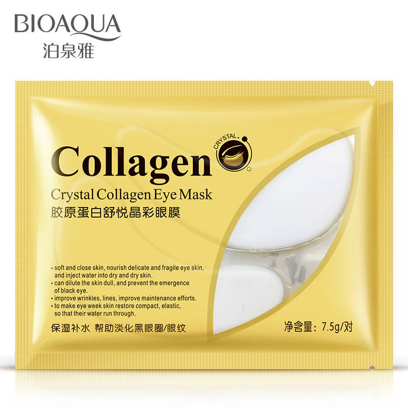 

Гидрогелевые патчи под глаза с коллагеном Bioaqua Crystal Collagen Eye Mask, 7.5г