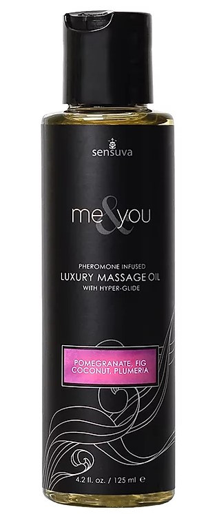 Масажна олія з феромонами Sensuva Me & You, 125 мл
