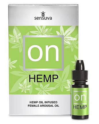 Збуджуваюча олія Sensuva ON for Her Hemp Infused Arousal Oil, 5 мл, фото 1