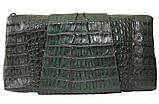 Сумка-клатч із суцільної шкіри крокодила FCM 320 Emerald Green, фото 3