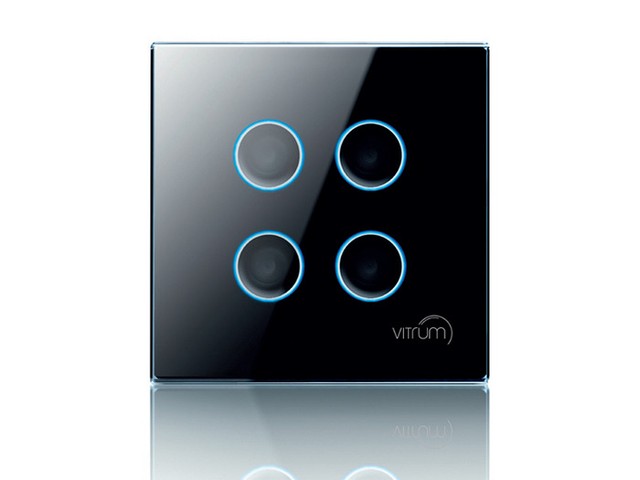 Сенсорний настінний контролер Vitrum 4-канальний, Z-Wave, британський стандарт