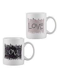 Чашка хамелеон 300 мл змінює колір LOVE