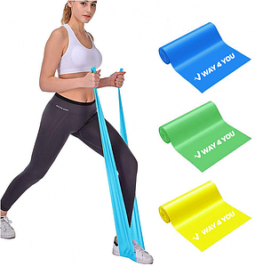 Набір стрічкових еспандерів Way4you Set 150х15 см (3 шт)