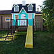 Дитячий ігровий будиночок з гіркою "Смурфик", фото 2