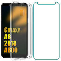 Комплект Чехол и Защитное Стекло Samsung Galaxy A6 2018 A600