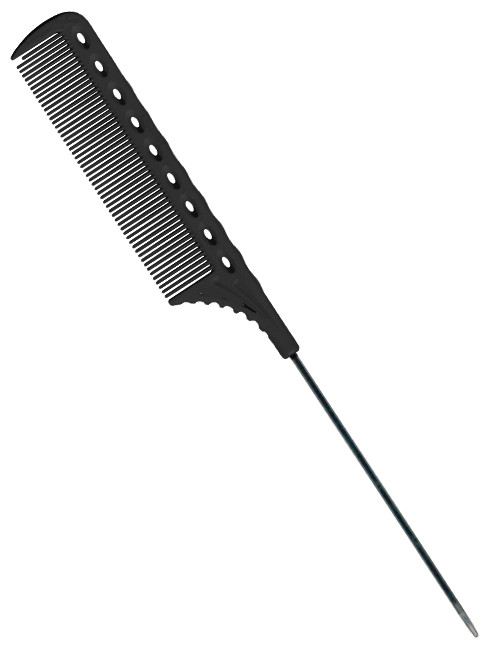 Гребінець з металевим хвостиком Y.S. Park YS-108 Carbon, фото 1