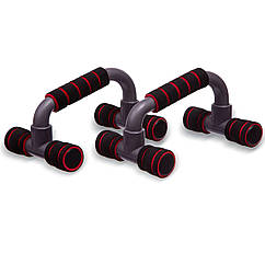 Упори для віджимань (2 шт.) FI-1777 PUSH-UP BAR (метал, ручка неопрен, р-р 12x23см)