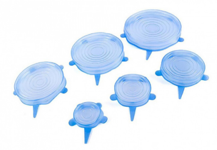 Кришки силіконові універсальні Stenson R29569, 6 шт, фото 1