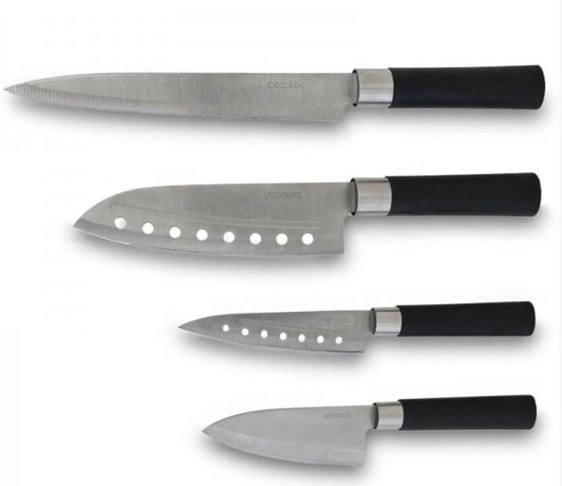 Набір ножів кухонних Cecotec 01002 Inox, 4 шт