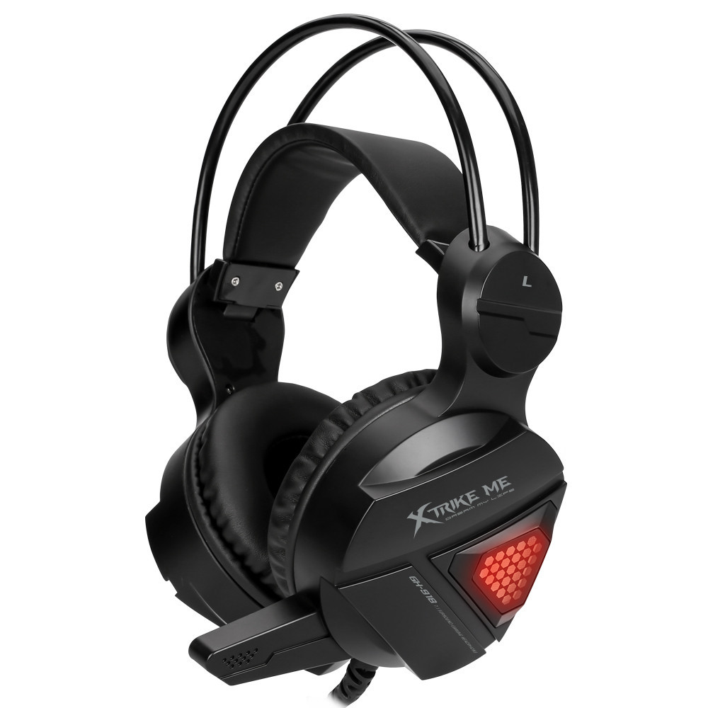Навушники ігрові XTRIKE ME Gaming RGB Backlight GH-918, чорні, фото 1