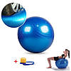 М'яч для фітнесу (фітбол ) GYM BALL 25415-6 синій, фото 3