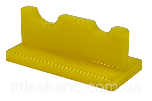 Підставка під два пензлики, Жовтий пластик AS-0028, фото 1