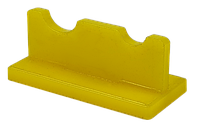 Подставка под две кисточки, Желтый пластик AS-0028