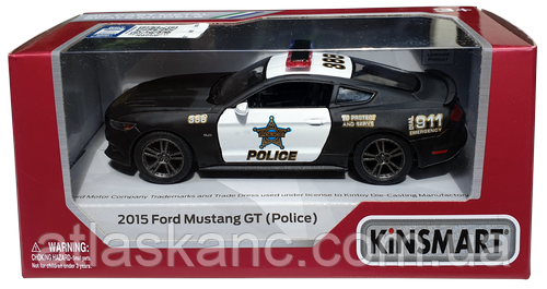 Машинка модель Kinsmart, Ford Mustang GT Police 2015 рік KT5386WP, фото 1