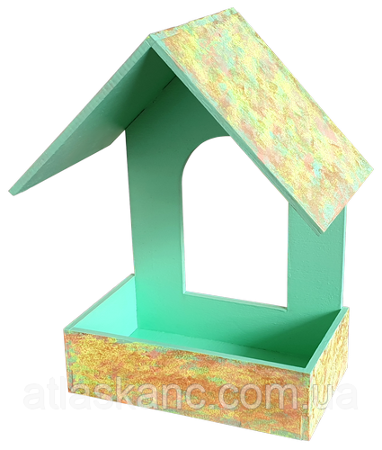 Годівниця пофарбована No 1/2 різнобарвна 16 х 10 х 21 см AS-4280, F-0237